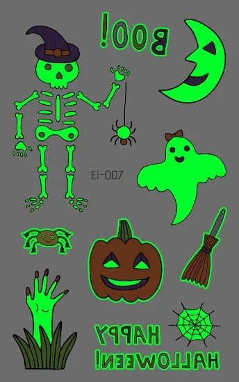 Tatouages Halloween Drôles pour Enfants
