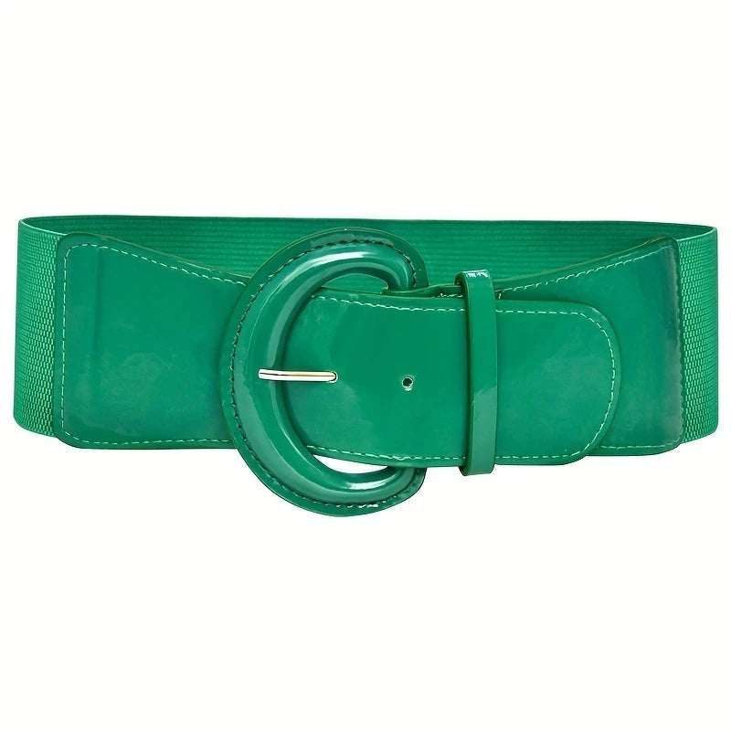 Ceinture Élastique Chic en PU pour Femmes