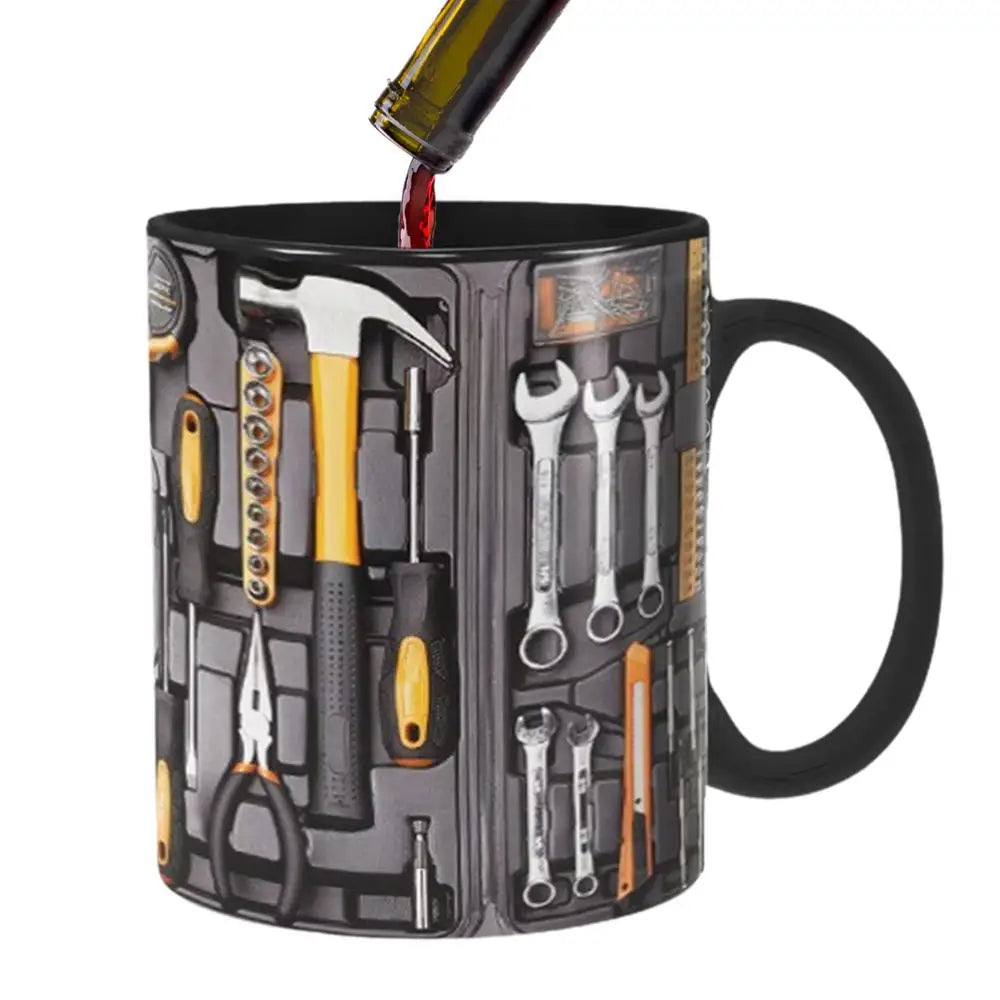 Funny Mechanic Mug: Large Capacity Ceramic Delight