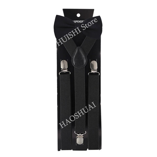 Chic Bowtie & Suspender Set for All Occasions