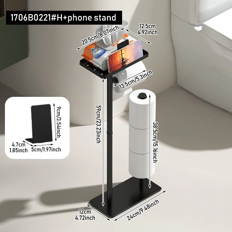 Porte-mouchoirs pratique avec rangement pour toilettes.