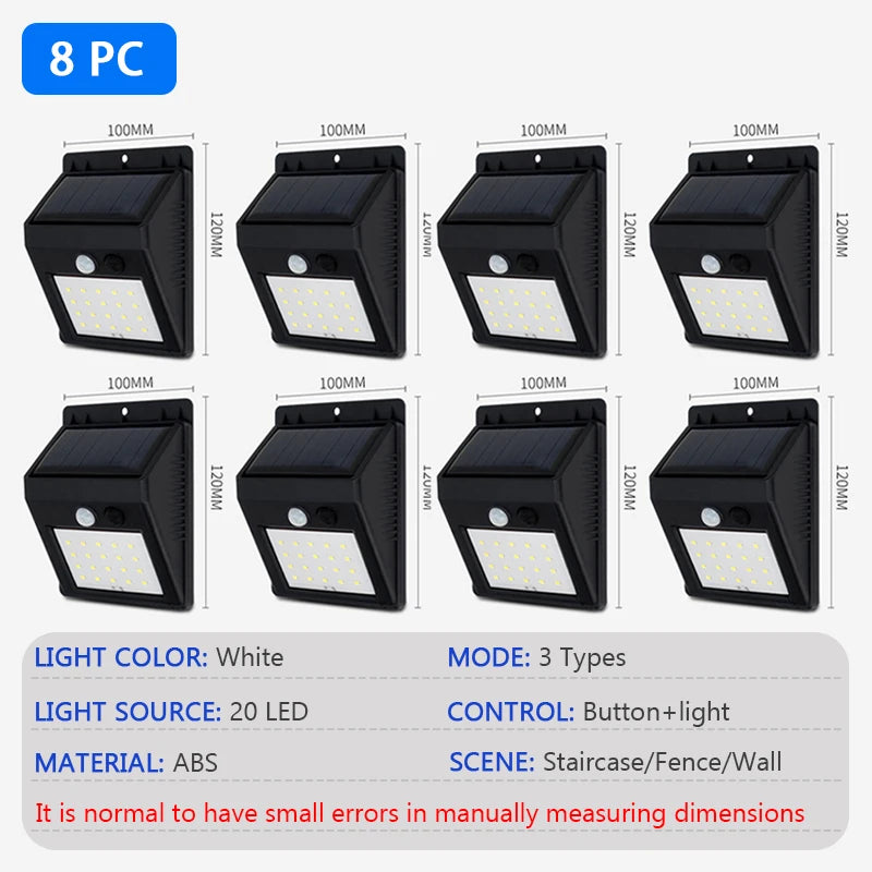 SunGuard LED Solar Wall Light