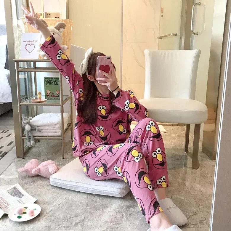 Pyjamas Mignons Coréens pour Femmes Courtes