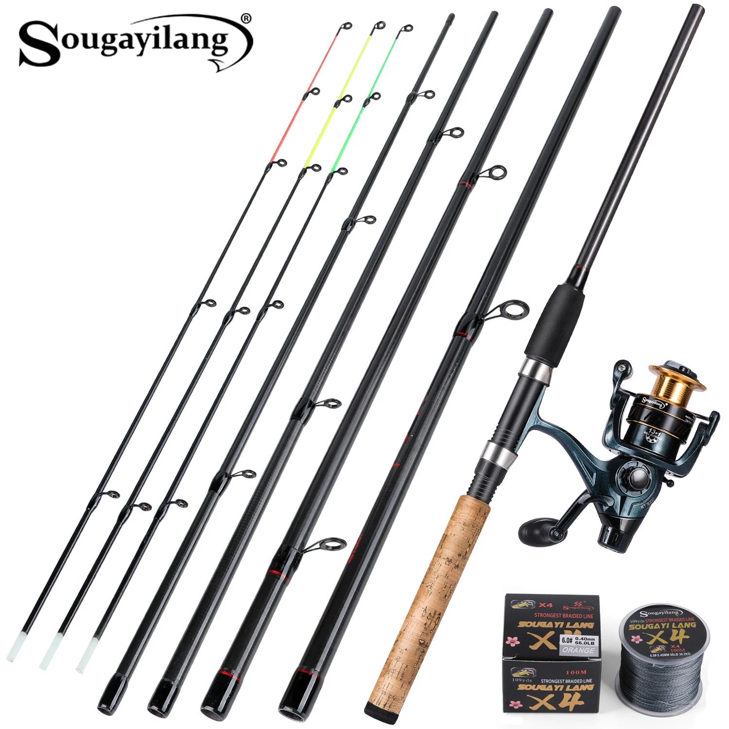 Sougayilang UltraLight: Canne Spinning Carbone 3m