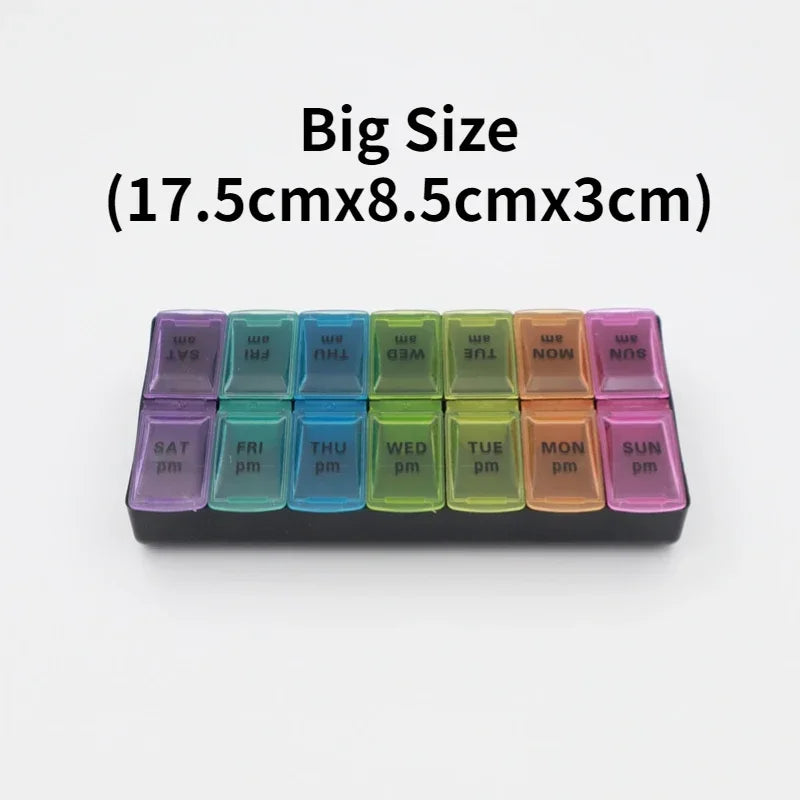 Pilulier Hebdo Voyage 14 Grilles - Organisateur Pratique