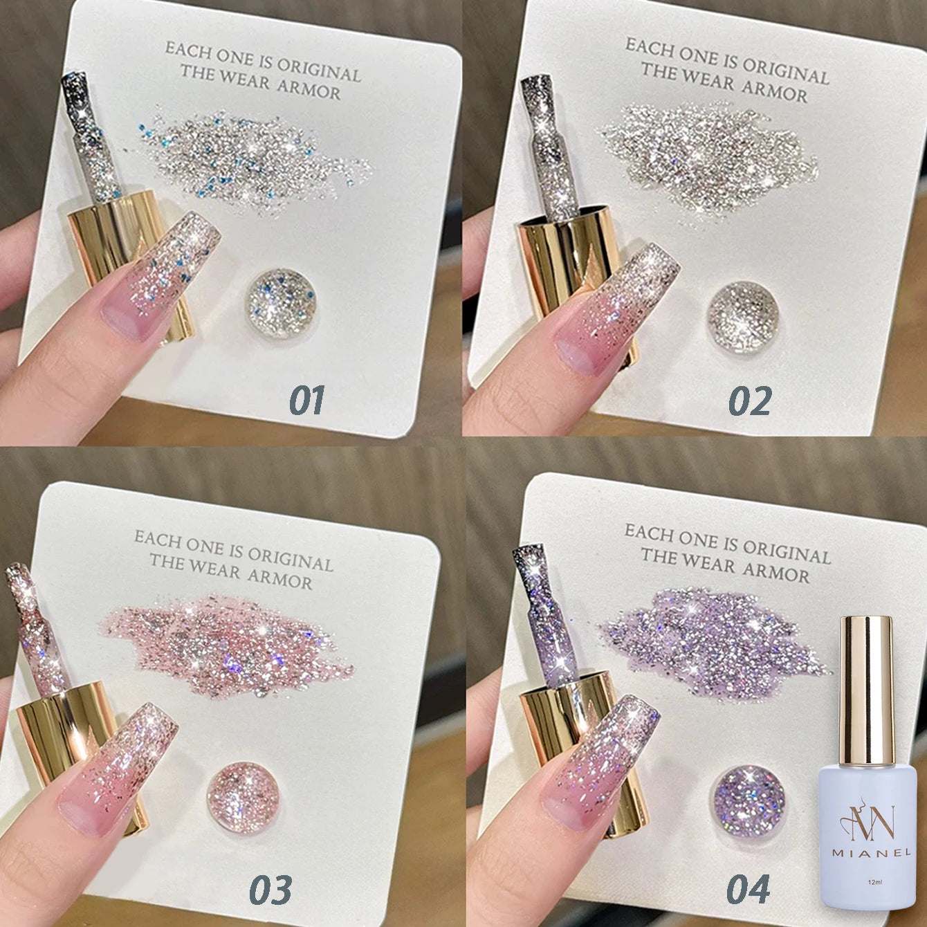 Vernis Gel Paillettes Mariage 12ml