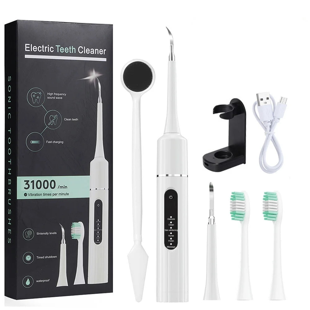 Dual-Action Sonic Clean Toothbrush & Tartar Remover