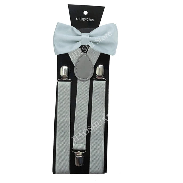 Chic Bowtie & Suspender Set for All Occasions