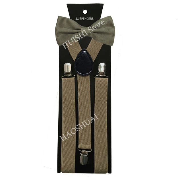 Chic Bowtie & Suspender Set for All Occasions