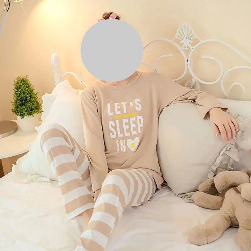 Pyjamas Mignons Coréens pour Femmes Courtes