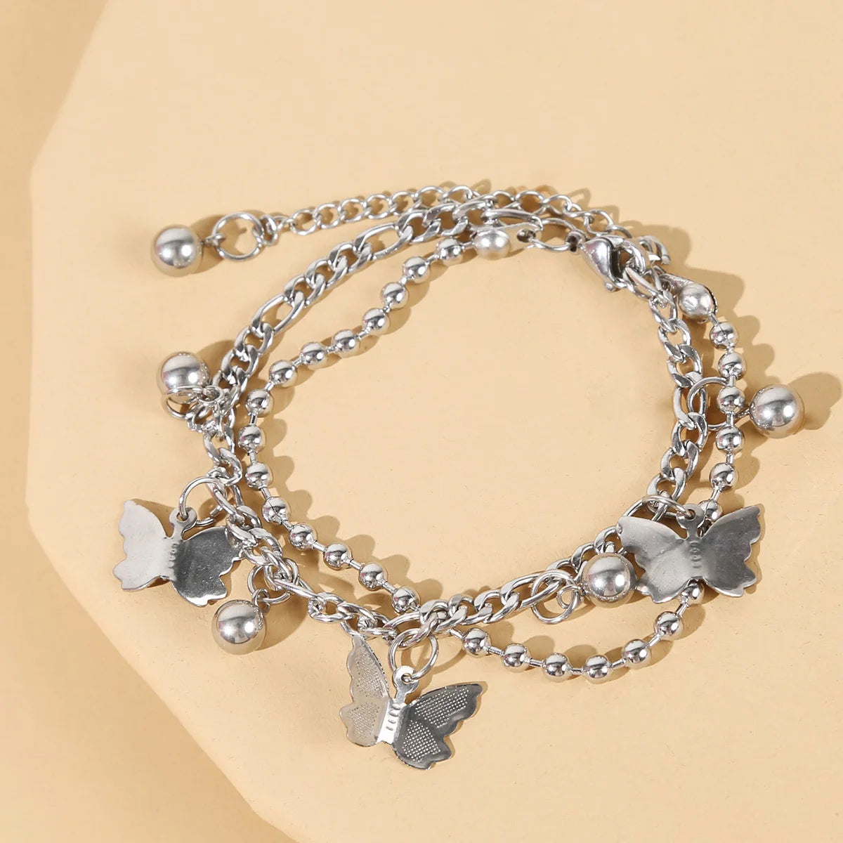 Bracelet Tendance Coeur en Acier - Élégance Voyage