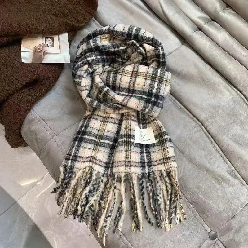 Écharpe Kimono en Cachemire Épais - Élégance et Chaleur