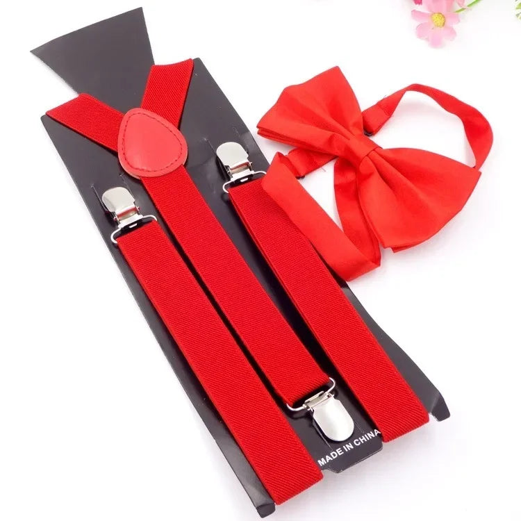 Chic Bowtie Suspenders for Stylish Men