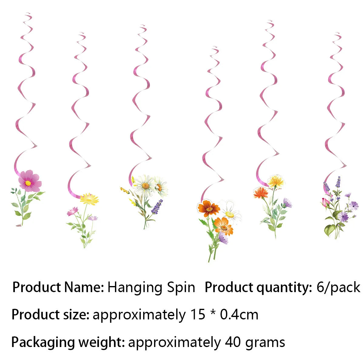 Assiettes Fleurs Joyeuses pour Anniversaire Fille