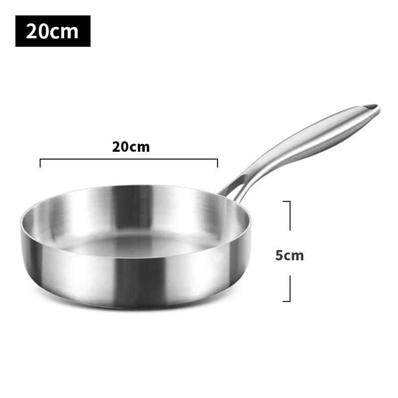 Poêle inox 316, 20cm - Cuisine durable et efficace