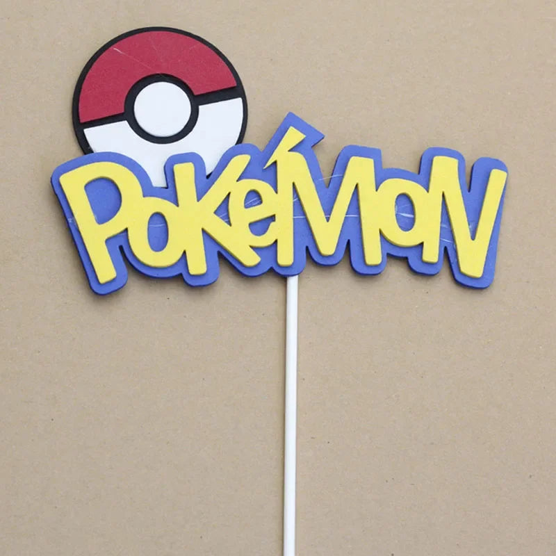 Pikachu Cake Decor Set - Kids' Birthday Party Fun