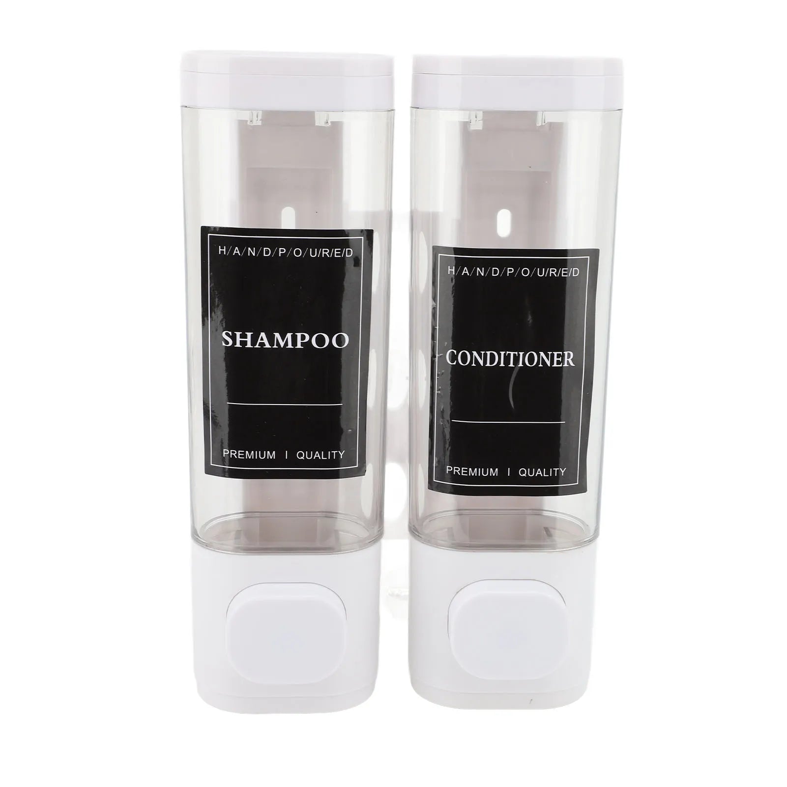 ClearTwin Pump: Dual Wall-Mount 300ml Soap Dispenser