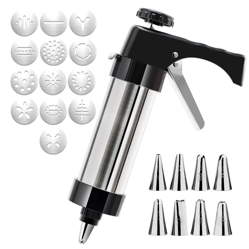 Kit Pâtisserie Inox: 13 Moules & 8 Pointes Glaçage