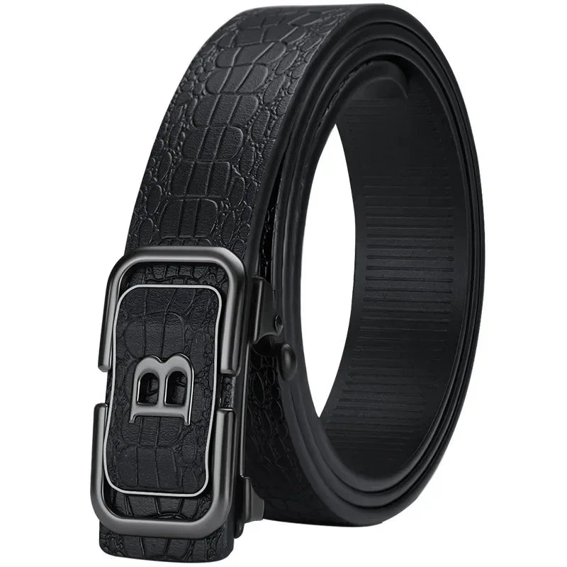 Ceinture Croco Auto pour Hommes - Élégance Décontractée