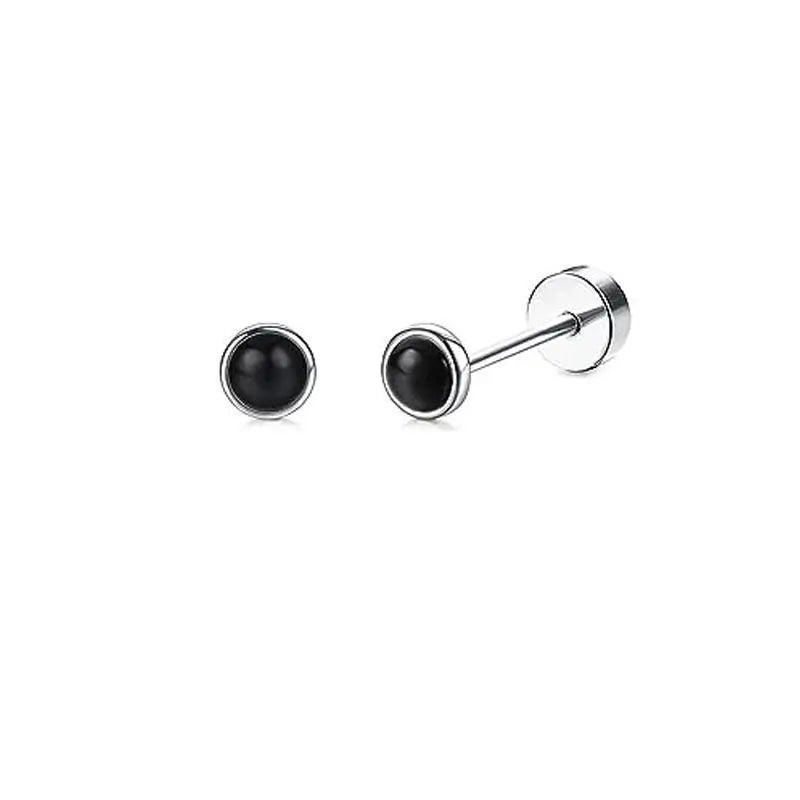 Boucles d'oreilles Lune Cœur en Acier Inoxydable