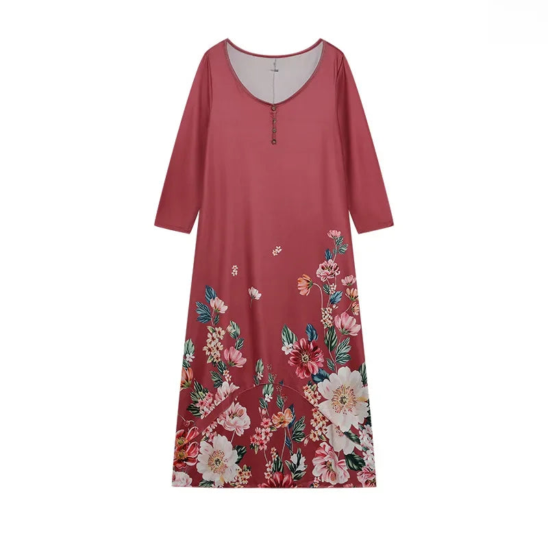 Chic Irregular Hem Long Sleeve Dress