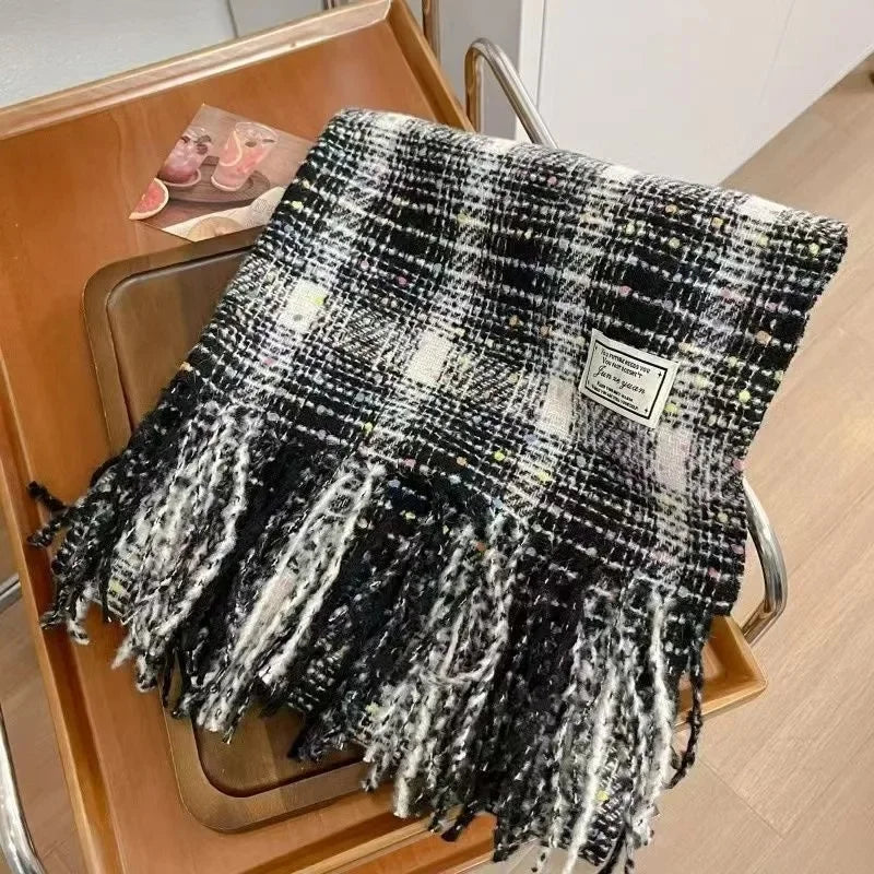 Écharpe Kimono en Cachemire Épais - Élégance et Chaleur