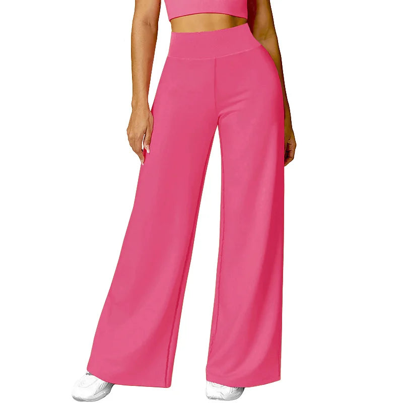 FlowYoga: Pantalon ample taille haute pour femmes