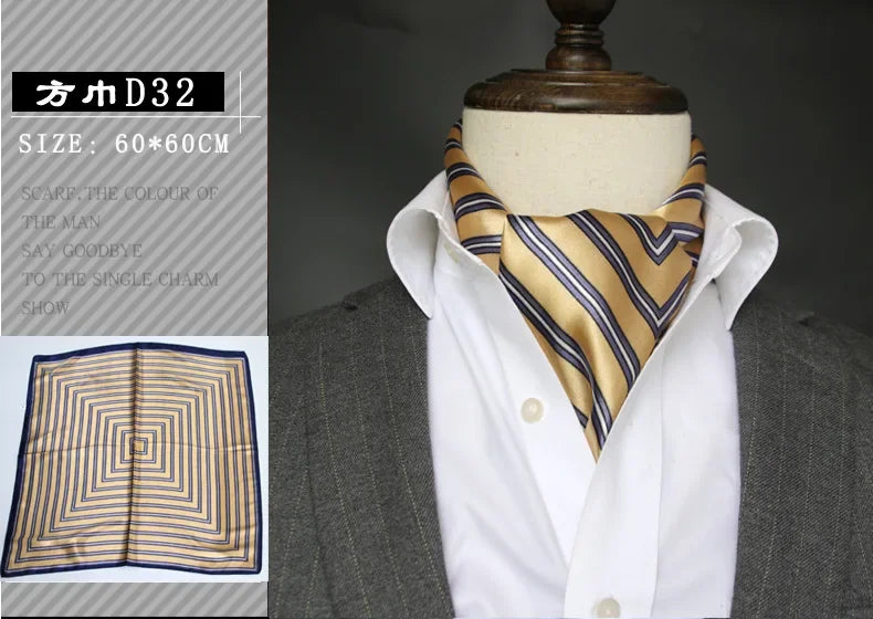 Foulard en soie britannique - Écharpe carrée chic