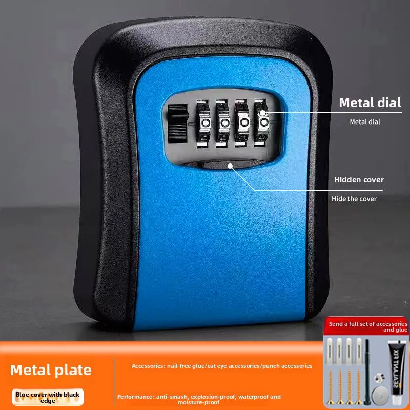 Porte-clé mural sécurisé à combinaison 4 chiffres