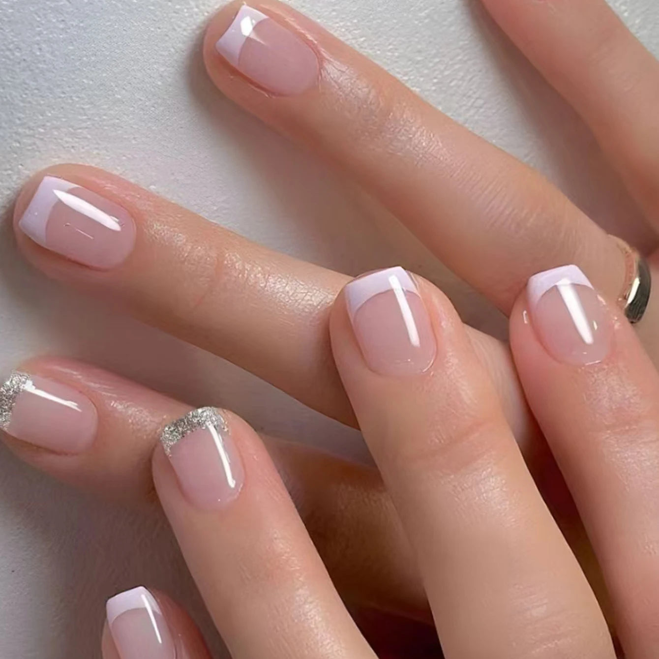 Cœur Marin - Ensemble d'Ongles Pressés