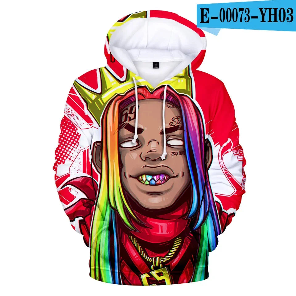 Hoodie 3D Tekashi69 Style Urbain