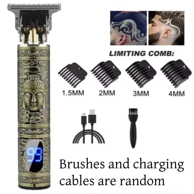 Tondeuse Électrique LCD T9 - Rasage Précis & Rapide