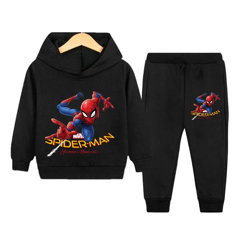 Spider-Man Autumn Hoodie & Pants Set for Kids