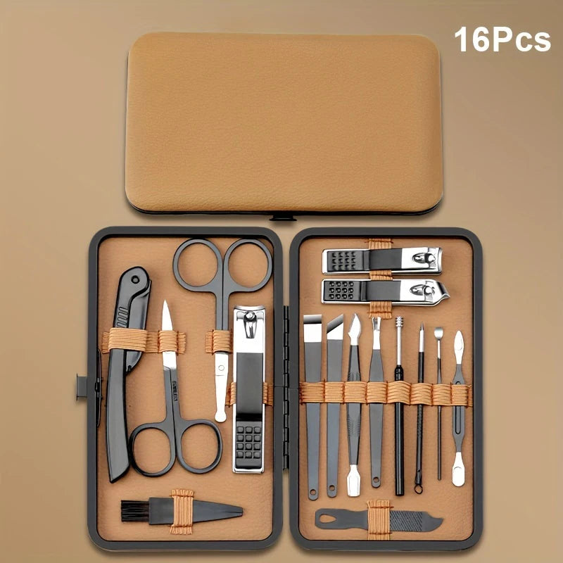 Pro Nail & Toe Grooming Kit - 18-Piece Set
