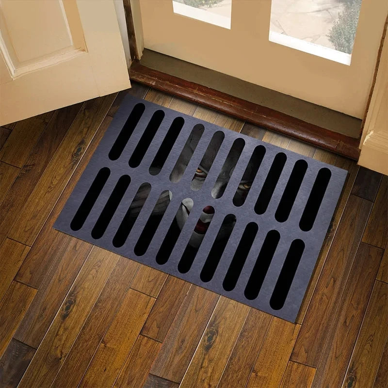 3D Horror Doormat: Halloween Spooky Floor Decor
