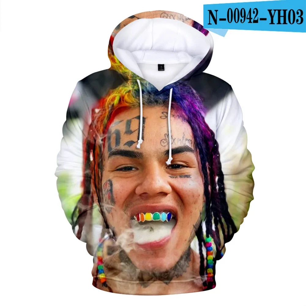 Hoodie 3D Tekashi69 Style Urbain