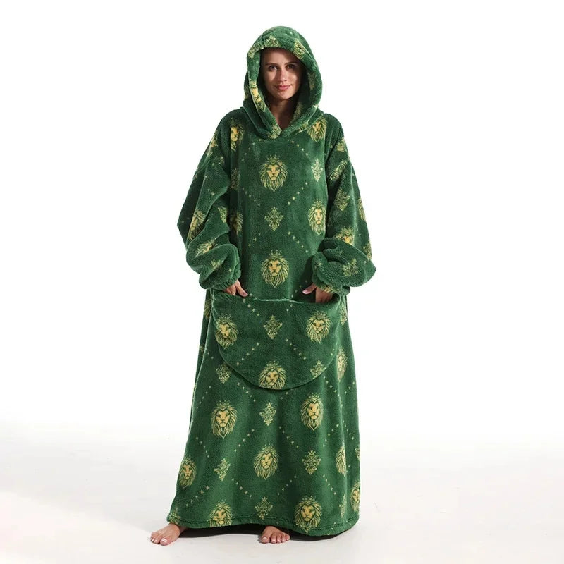 Ultra Couverture à Capuche Cocooning Hiver Unisexe