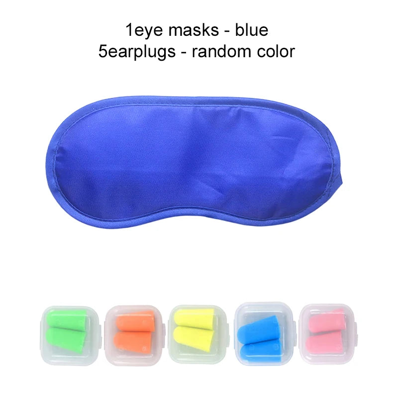 SleepEase: Eye Mask & Earplugs Set for Restful Nights