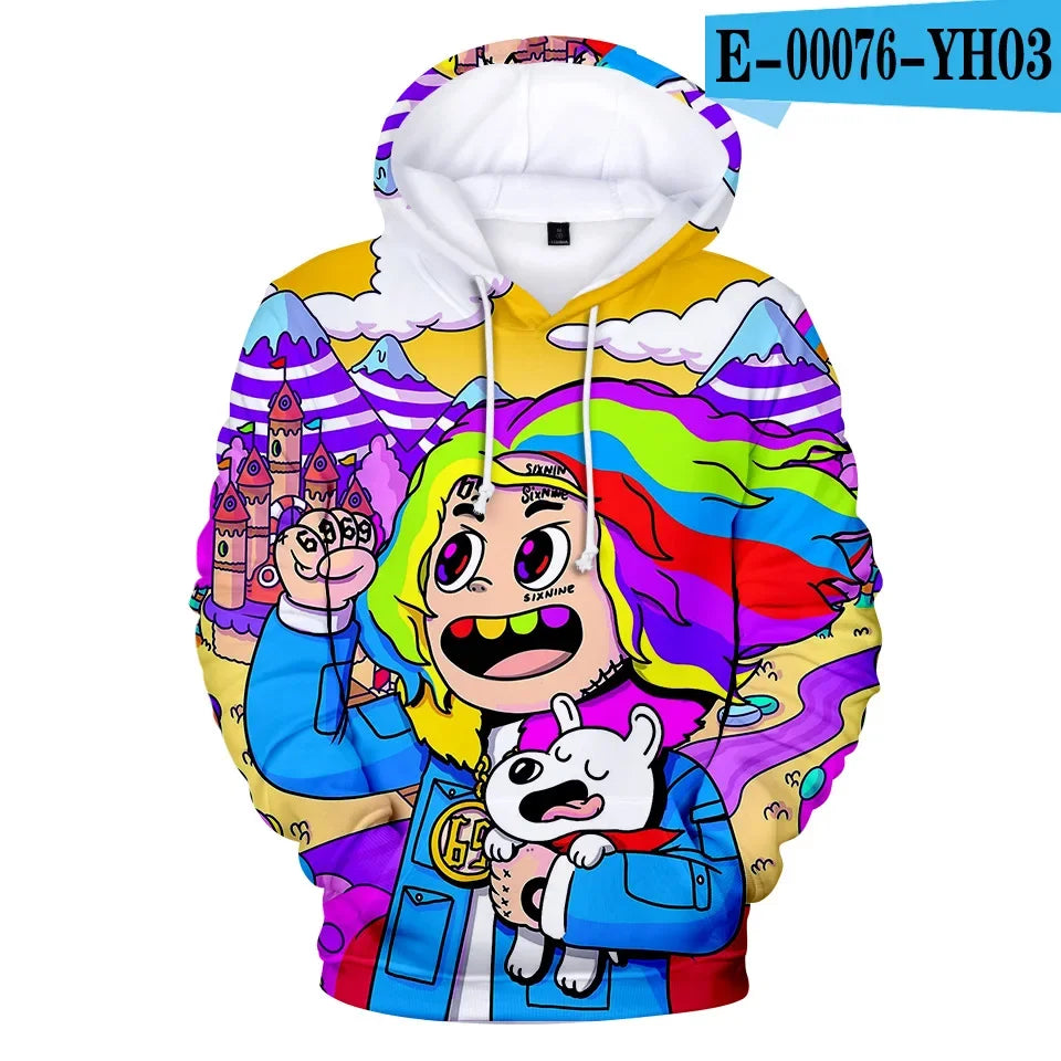 Hoodie 3D Tekashi69 Style Urbain