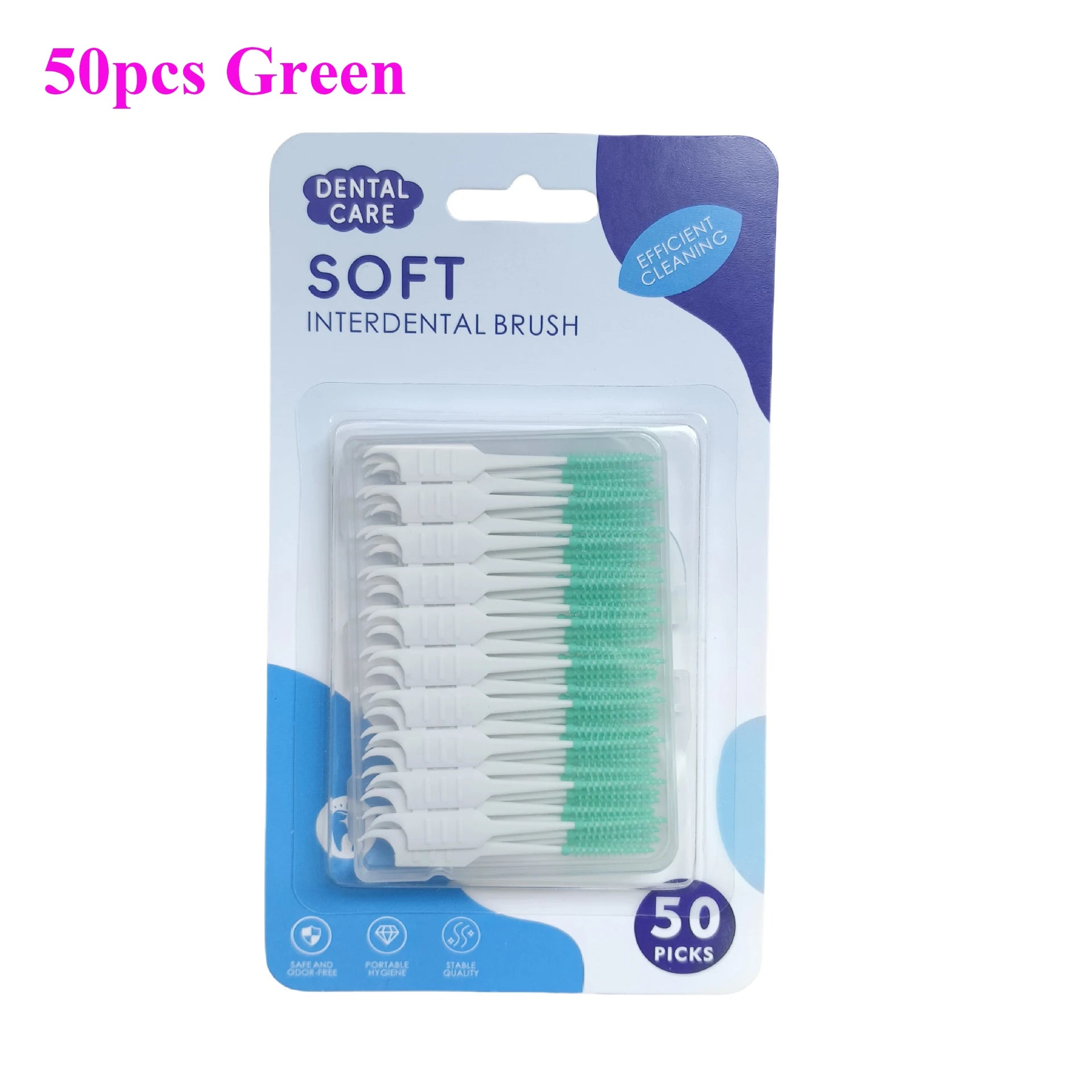 Brosse Interdentaire Silicone - Nettoyage Doux 150 pcs