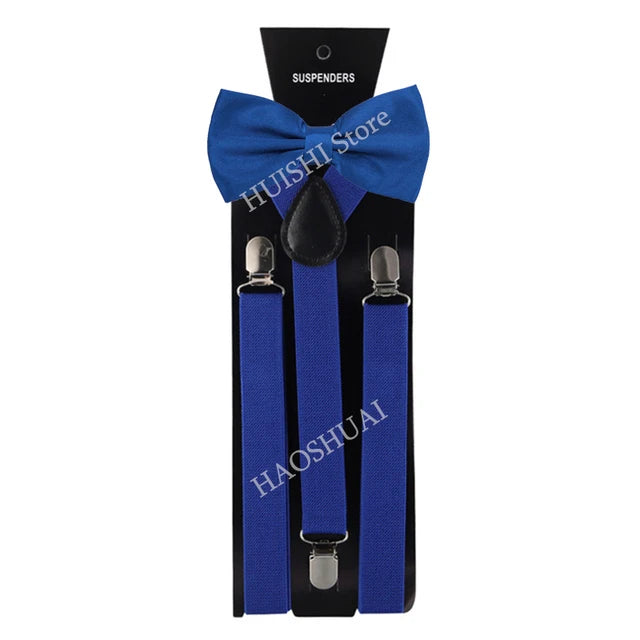 Chic Bowtie & Suspender Set for All Occasions