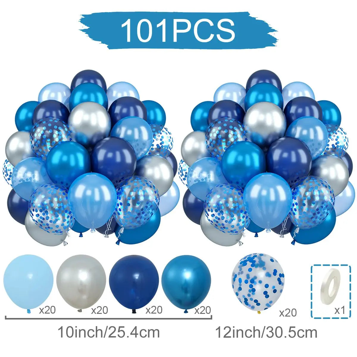 Ballons dorés festifs en latex perlé