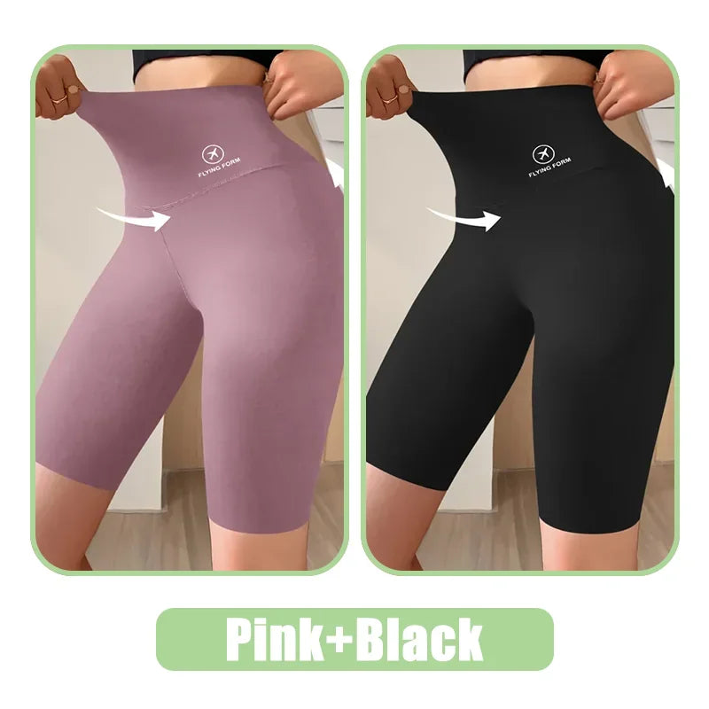 Shorts Femme Sport Taille Haute Push Up Yoga Fitness