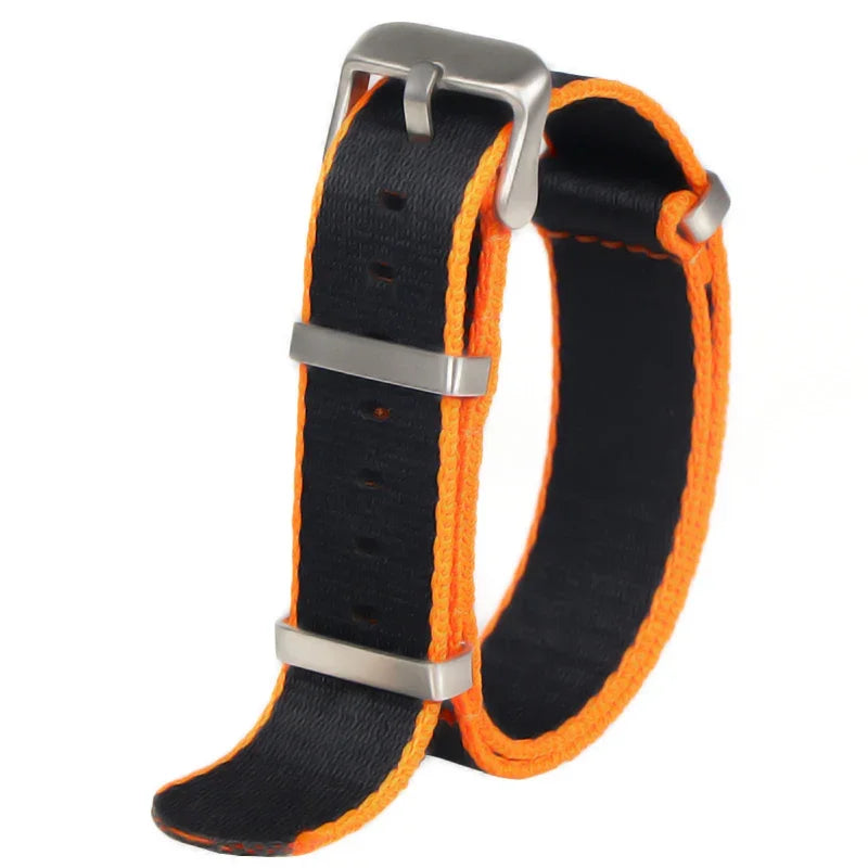 Bracelet Nylon 20/22mm Unisexe - Remplacement Chic