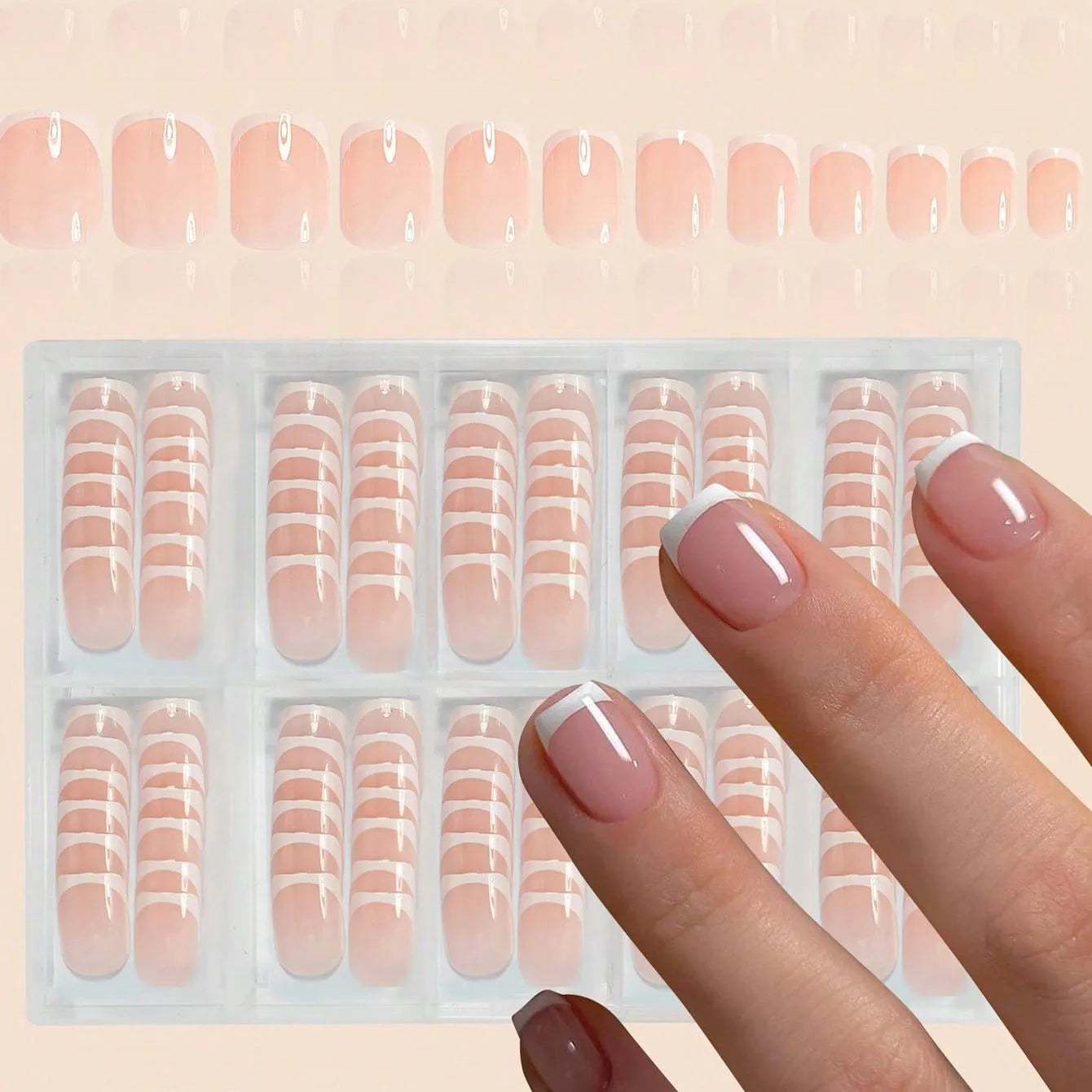 Amande Chic - Faux Ongles Blancs 120 pcs