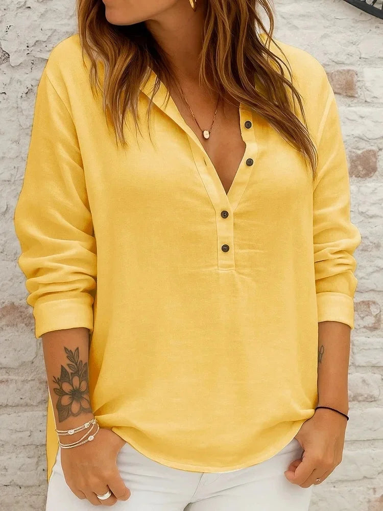 Chic Long Sleeve Relaxed T-Shirt for Women