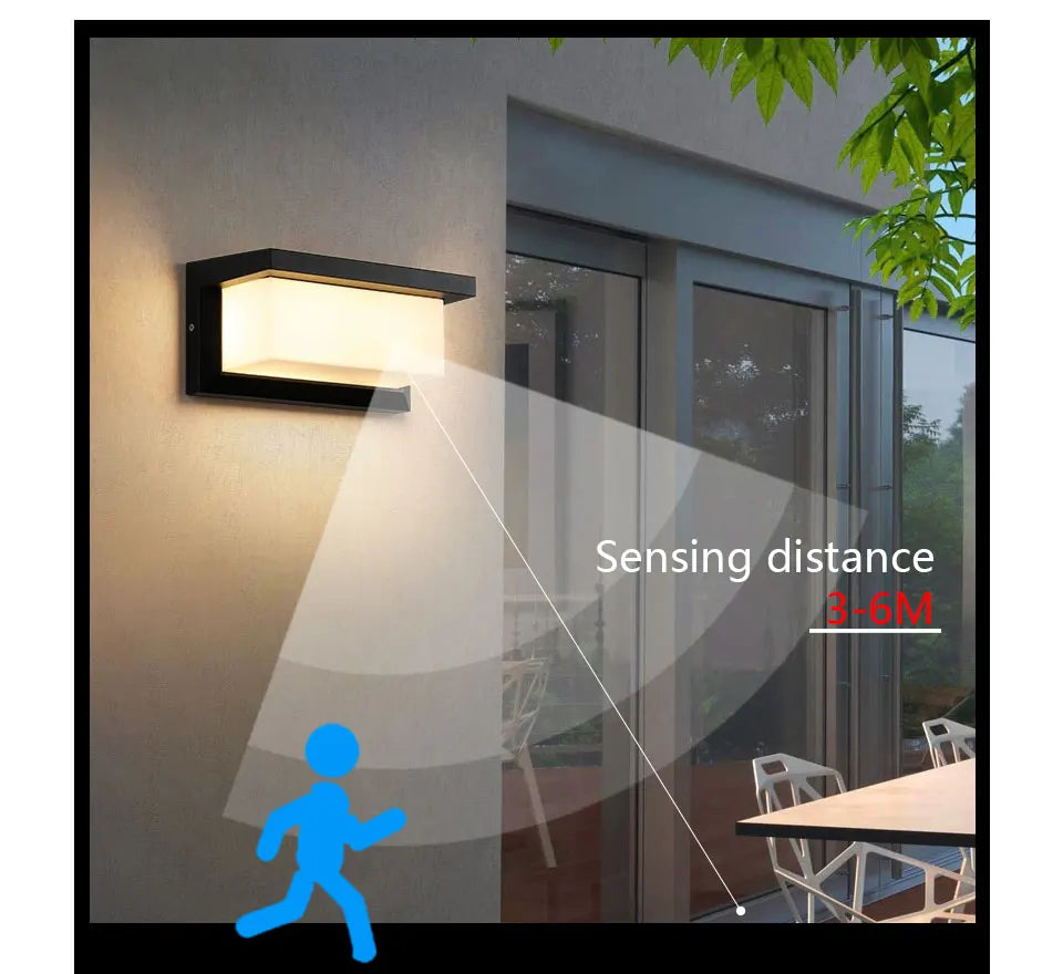 Applique LED Radar 16W - Lumière Extérieure Intelligente