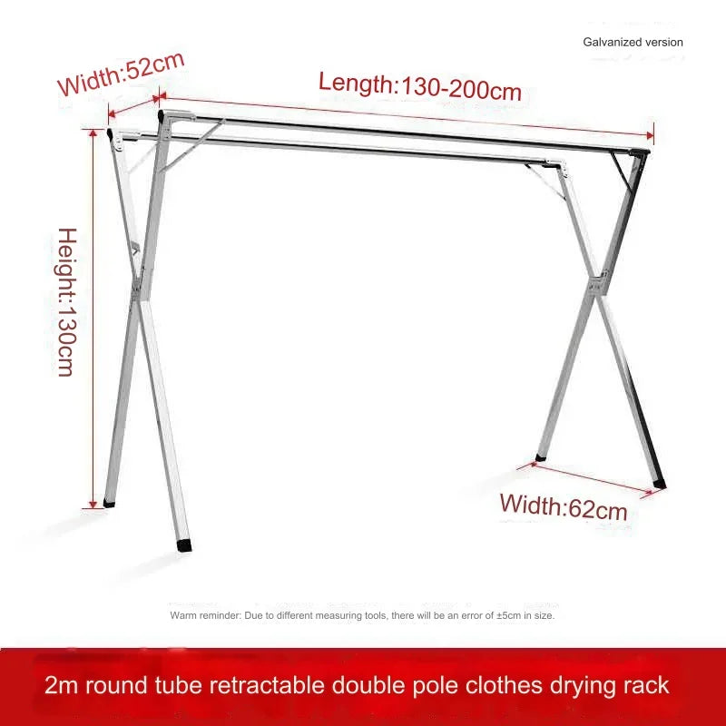 Séchage Éco: Étendoir Pliant Inox pour Intérieur & Extérieur