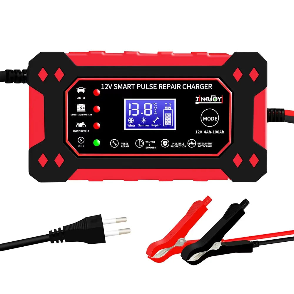 SmartCharge 6A LCD Car & Motorcycle Battery Charger