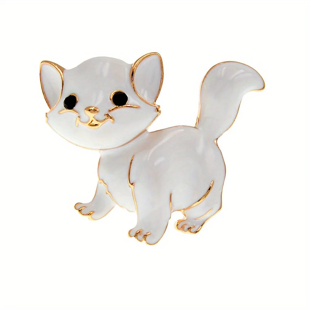Broche Éclat Chaton en Cristal - Élégance Féline